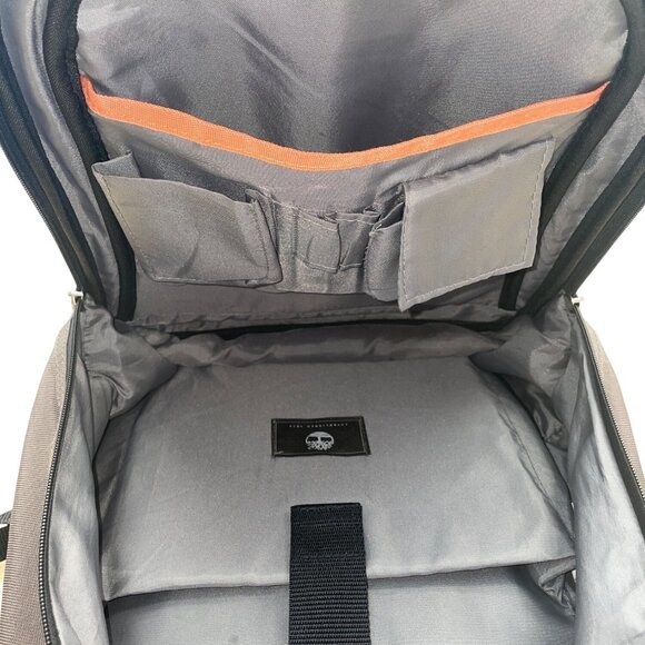 Timberland Capuccino & Orange Accents Jay Peaks Adjustable Straps Backpack Sz L - Picture 11 of 13